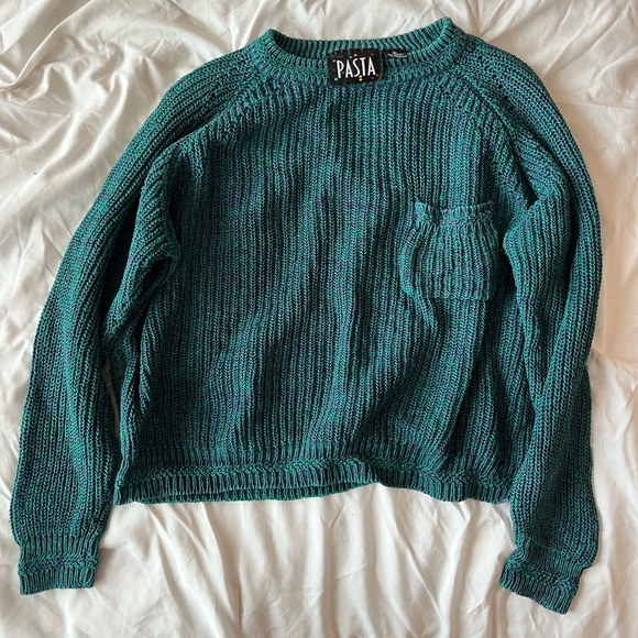 PASTA Sweaters - Pasta Brand Blue and Purple Knit Sweater